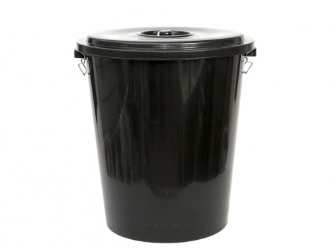 CUBO BASURA C/TAPA 100 LTS