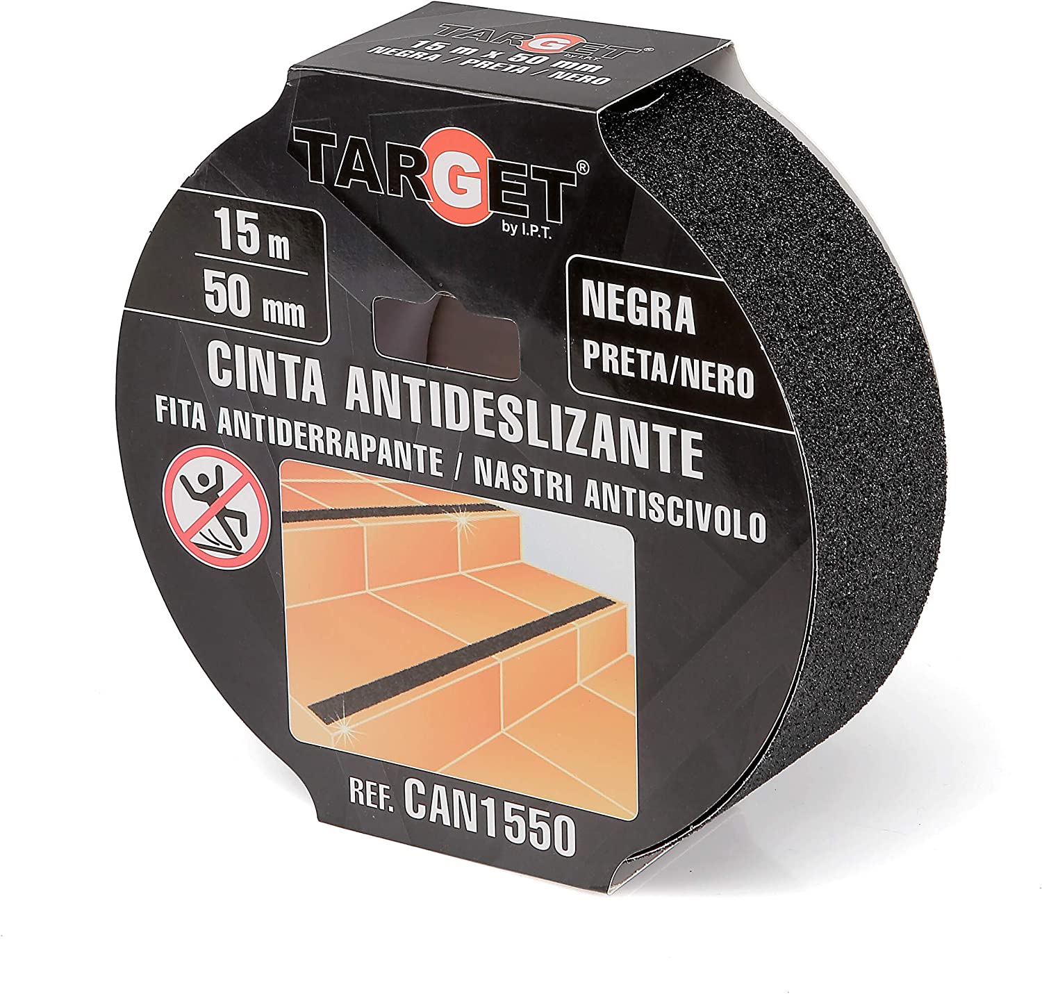 CINTA ANTIDESLIZANTE NEGRA 50X15mtrs