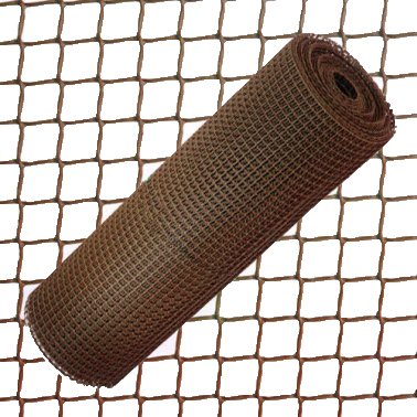 TELA PLASTICO MARRON 10 X 10 25mtrs